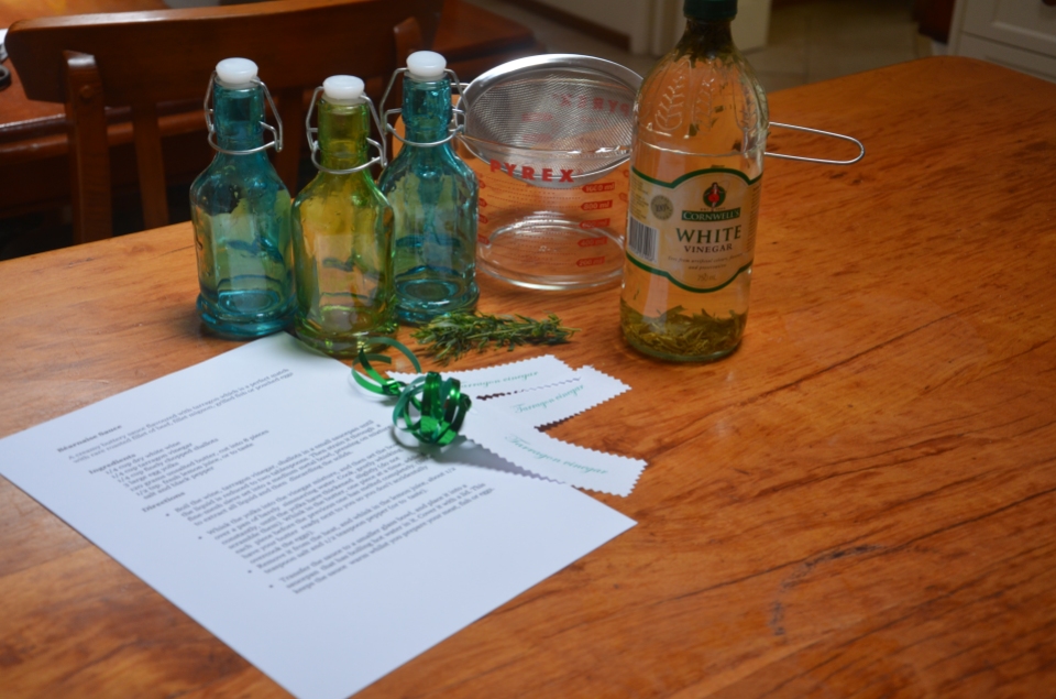 What you need to turn your tarragon vinegar into the perfect gift.